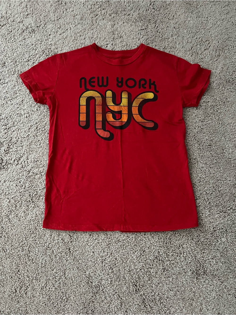 NWOT Mighty Fine Red 'New York NYC' Graphic Tee XS